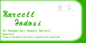 marcell hodosi business card